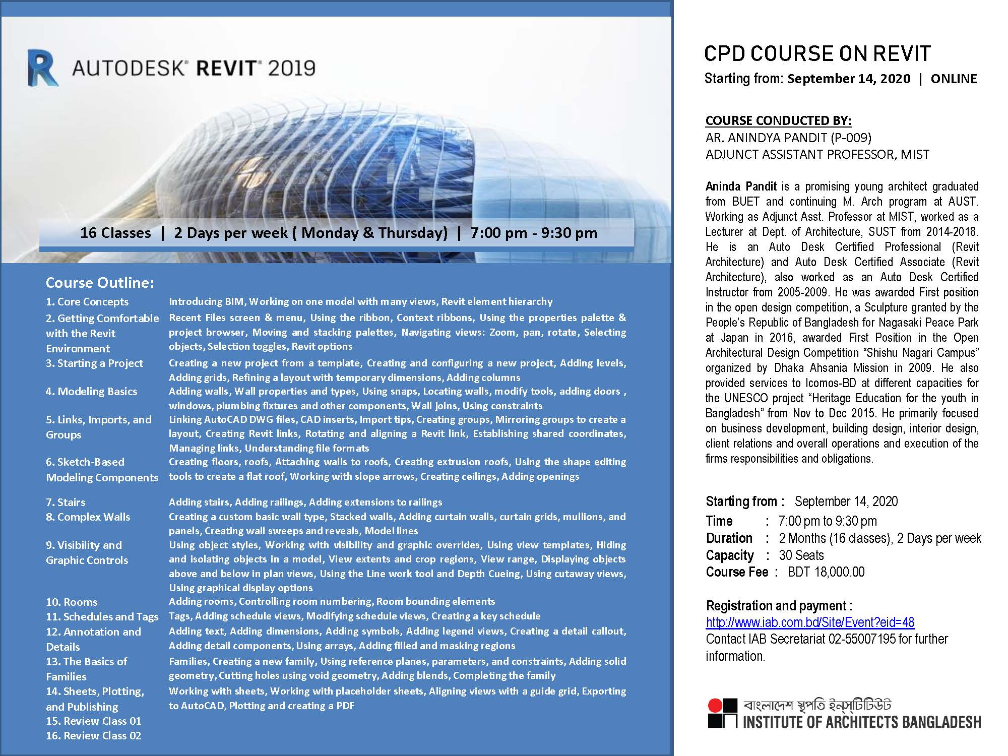 CPD Course on REVIT