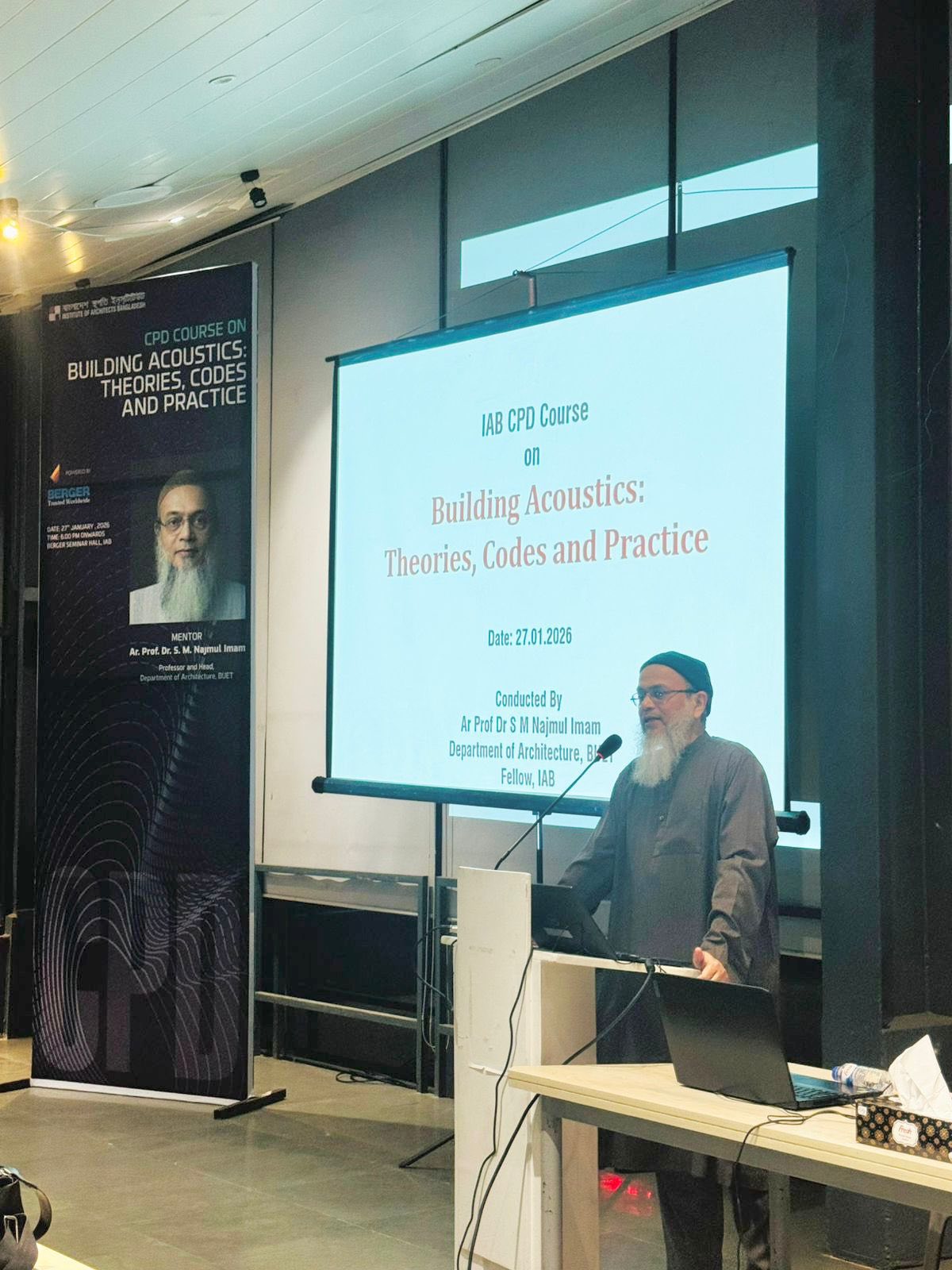 “Building Acoustics: Theories, Codes and Practice” শীর্ষক CPD অনুষ্ঠিত