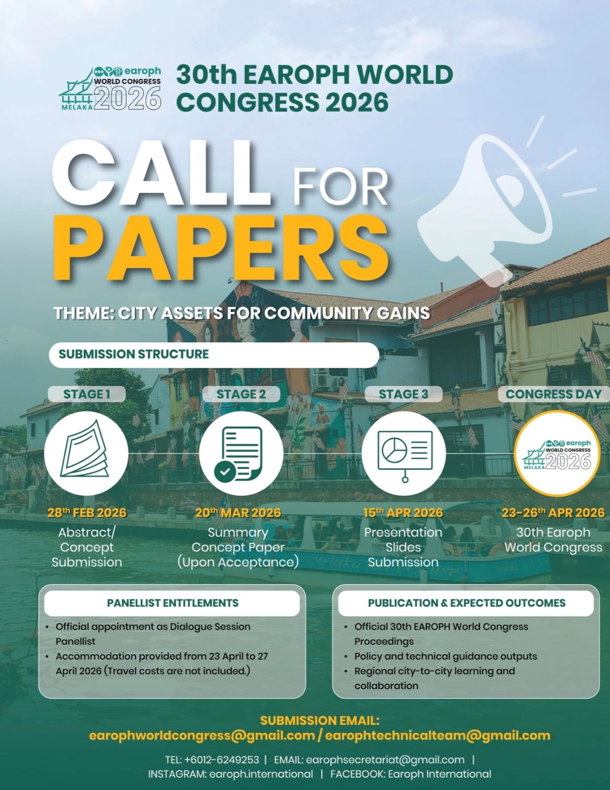 CALL FOR SUBMISSION — 30th EAROPH World Congress 2026