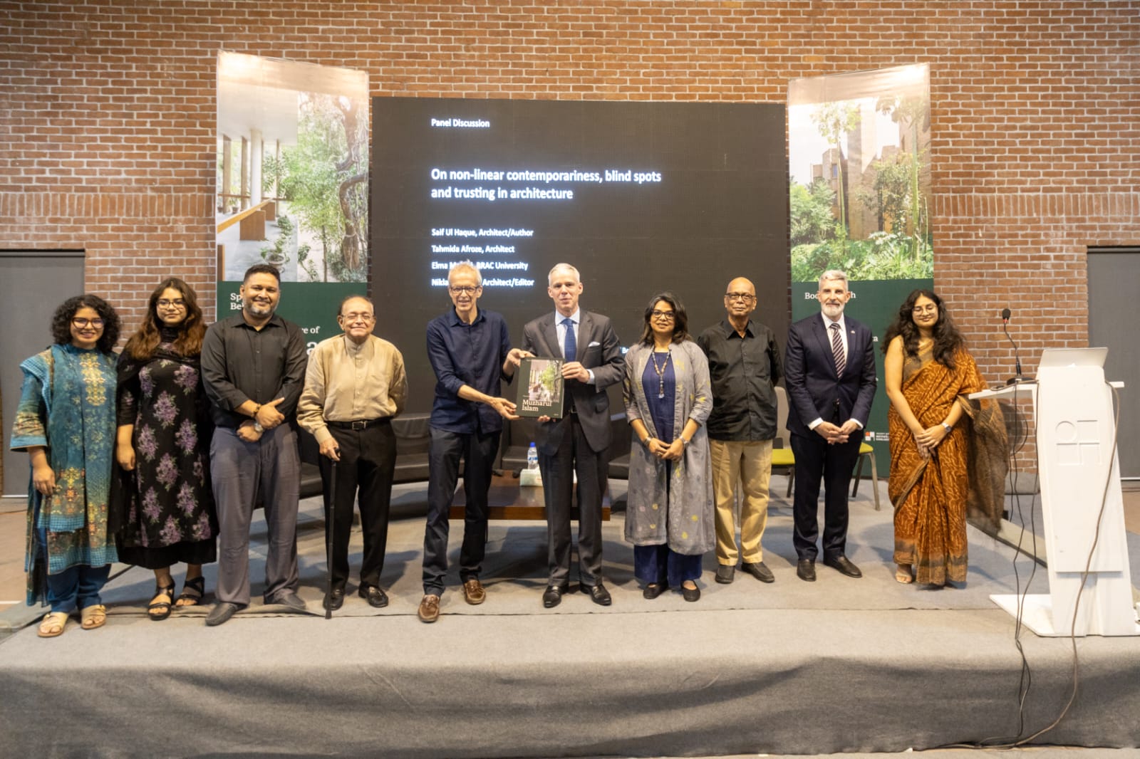 The book launch event for Spaces of Belonging – The Architecture of Muzharul Islam was held at IAB Centre